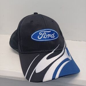 Ford Embroidered Logo Baseball Hat Cap With Designs 100% Cotton Velcro Back